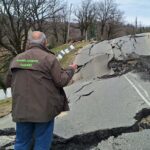 გარემოს ეროვნული სააგენტოს სპეციალისტები აგრძელებენ სოფელ კურსებში გააქტიურებული მეწყრის მონიტორინგს