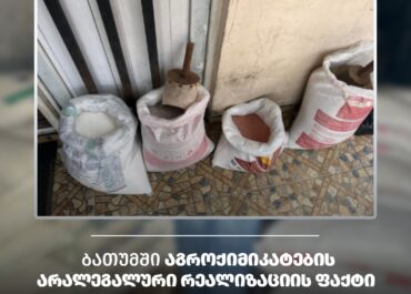 ბათუმში აგროქიმიკატების არალეგალური რეალიზაციის ფაქტი გამოვლინდა